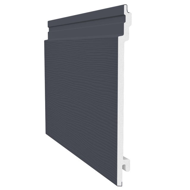 Lot de 6 clins PVC anthracite l.18,2 x L.320 cm Fortex - FREEFOAM