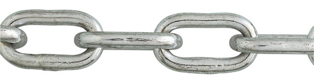 Chaîne acier zingué au mètre maillon court