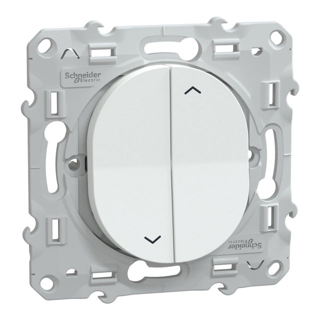 Interrupteur volet roulant blanc OVALIS 2 - SCHNEIDER ELECTRIC