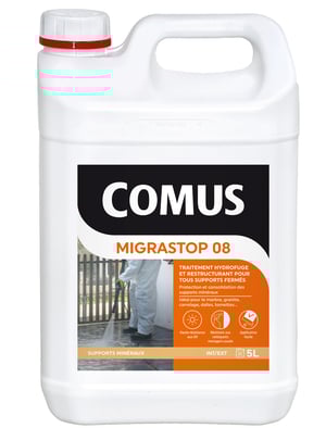 Traitement hydrofuge restructurant support fermés COMUS MIGRASTOP 08 5L