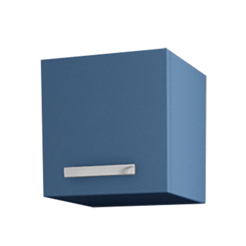 Cube de salle de bain suspendu 1 porte bleu cosmic l.30 x P.24,10 x H.30 cm - MALIKA