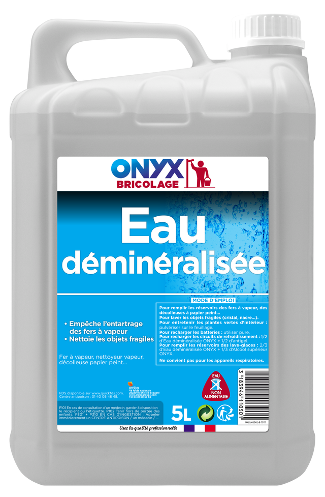 Eau déminéralisée 5 L - ONYX