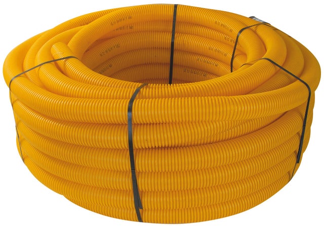 Gaine TPC GAZ Diam.50 mm Long.50 m jaune 