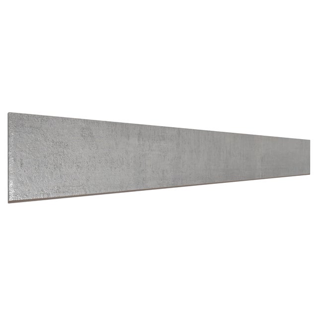 Plinthe carrelage intérieur effet métal H.7 x L.60 cm - Marne gris (lot de 6)