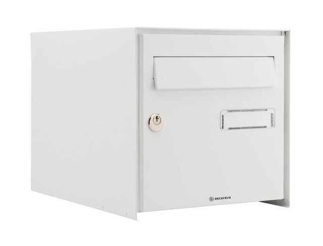Boîte aux lettres normalisée 2 portes blanche - DECAYEUX Boxpro