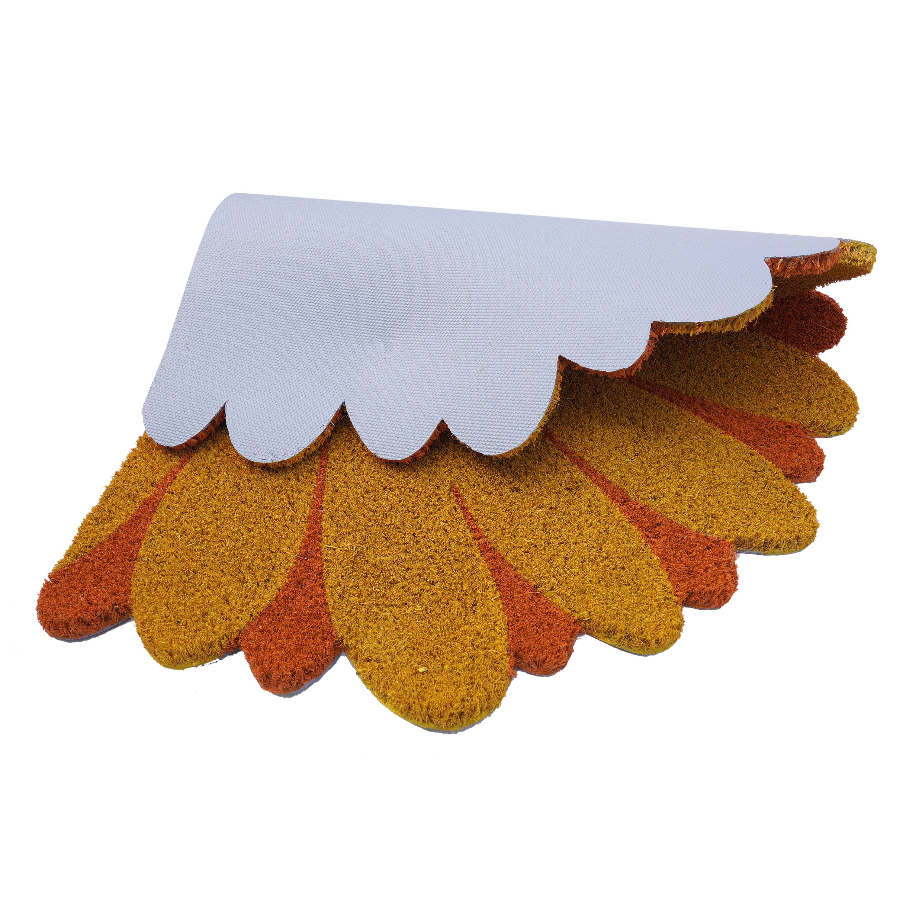 Tapis coco Fleur Demi-lune l.50 cm x L.70 cm - 4