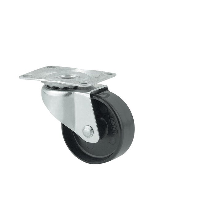 Roulette à platine pivotante polypropylène Diam. 32 mm Haut.42,50 mm 20 kg