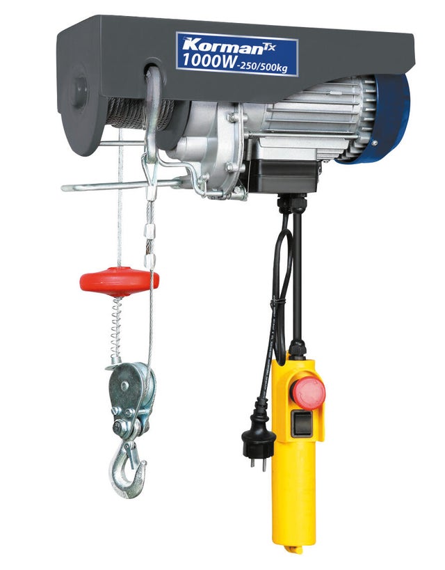 Palan électrique 250-500KG 1000W KORMAN
