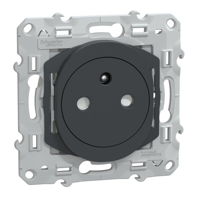Prise de courant 2P+T affleurante OVALIS 2 - SCHNEIDER ELECTRIC