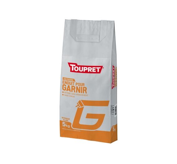 Enduit garnissant en poudre intérieur 5 kg - G TOUPRET