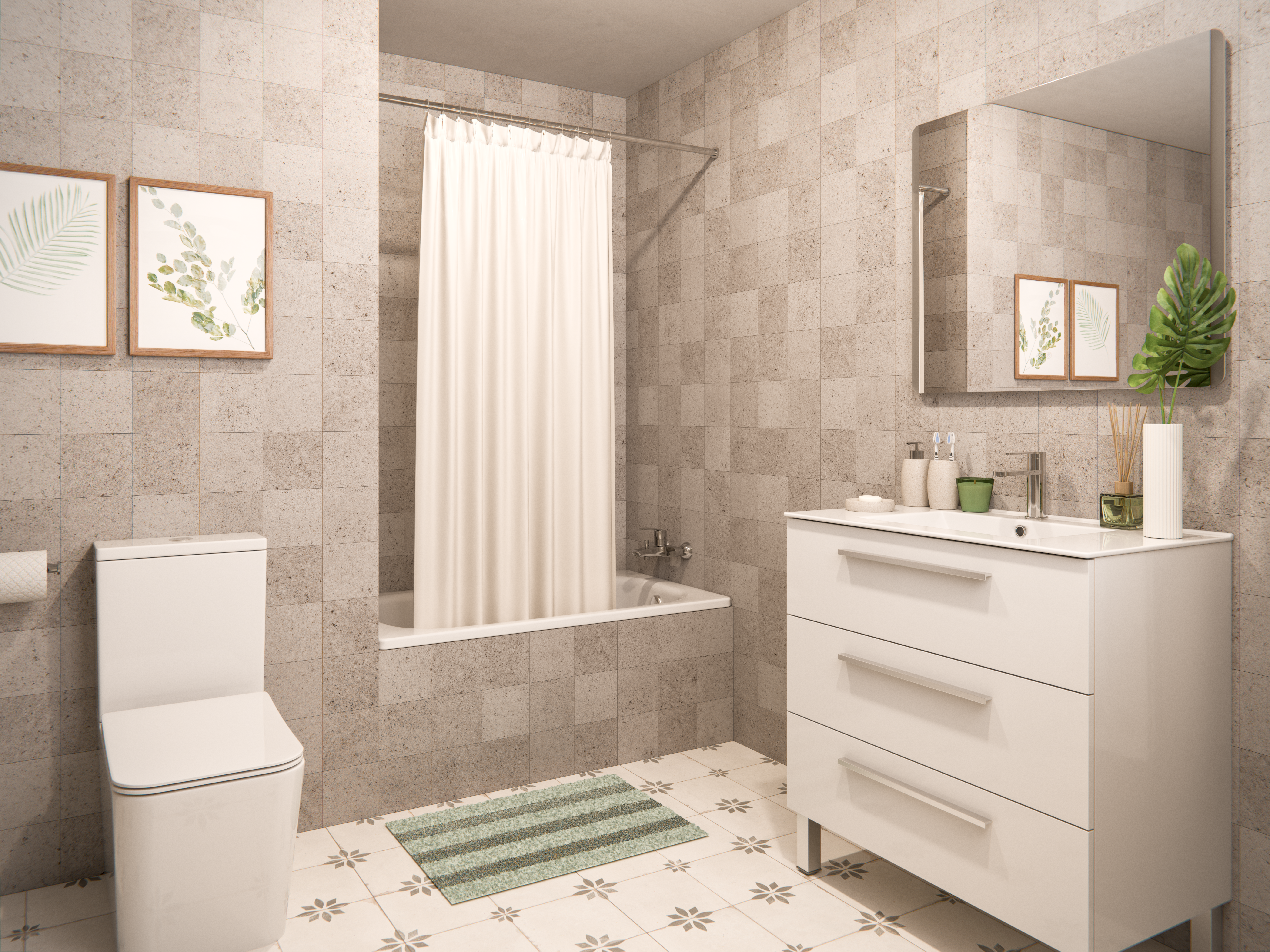 Espejo de baño con luz LED maquillaje,  funcional,  New Easy gris/plata con antivaho, táctil 80x70cm - 10