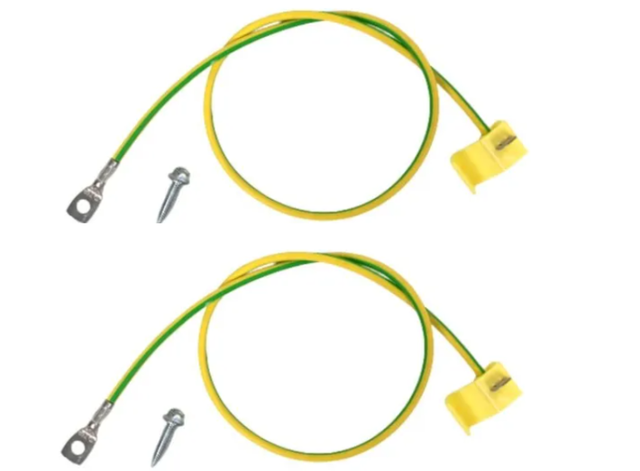 Set 2 câblettes de terre 6mm 20 cm 