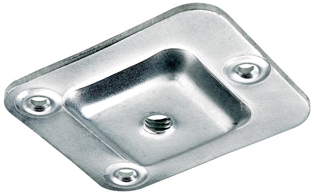 Plaque de montage pour pied de lit 40 x 40 mm M8 - HETTICH