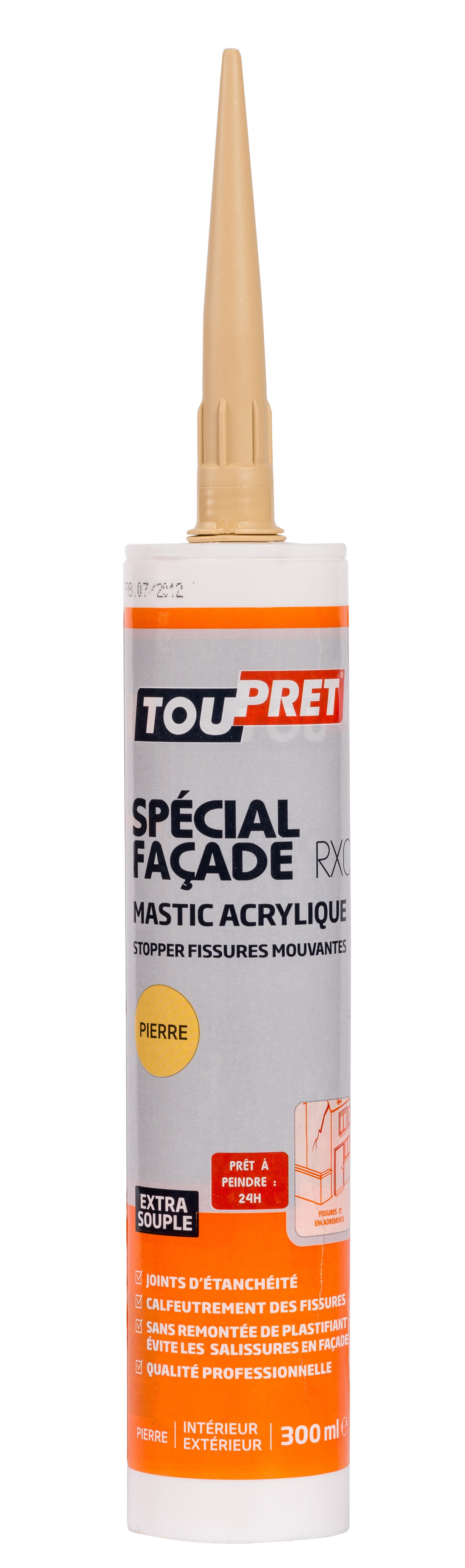 Mastic acrylique spécial façade ton pierre 300 ml TOUPRET — free download