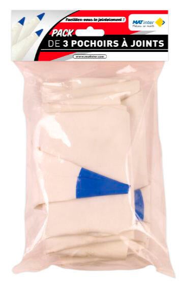 Lot de 3 pochoirs à joints