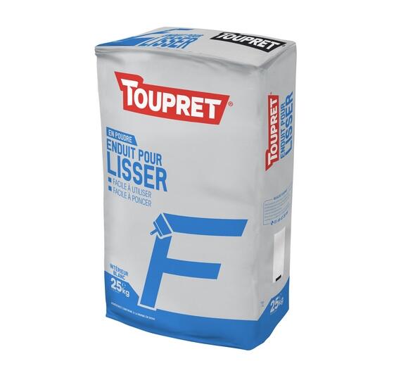 Enduit de lissage en poudre intérieur 25 kg - F TOUPRET