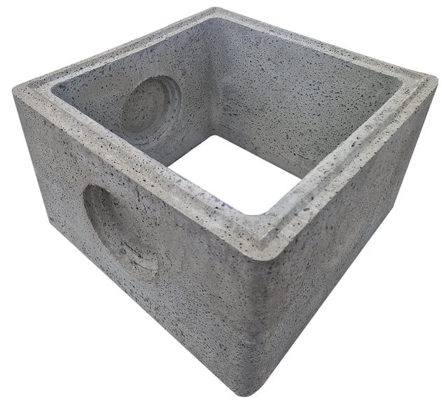 Rehausse BT50 Béton, 50x50x33 cm