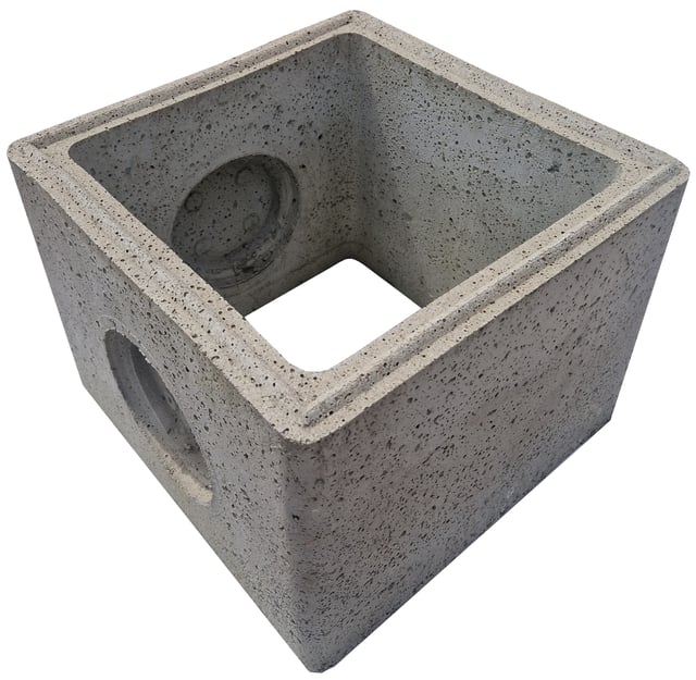 Rehausse BT40 Béton, 40x40x33 cm