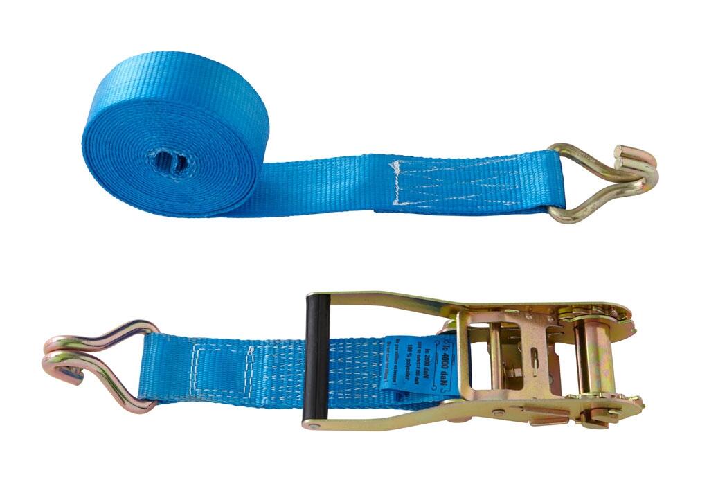 Sangle d'arrimage à cliquet Long. 6 m bleue - COBALTIX - 5