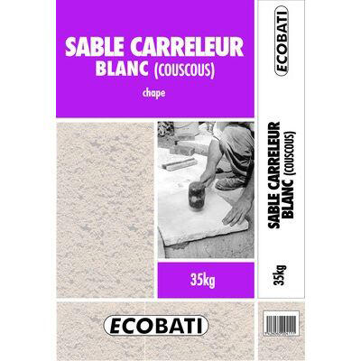 Sable carreleur blanc couscous, 35 kg Bricoman