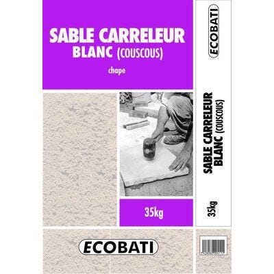 Sable carreleur blanc couscous, 35 kg Bricoman