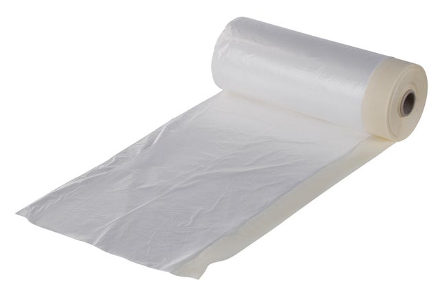 Bâche de protection peinture plastique auto-adhésive l.2,70 m x L.20 m