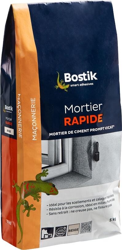 Mortier rapide en poudre intérieur & extérieur 5 kg - Prompt BOSTIK