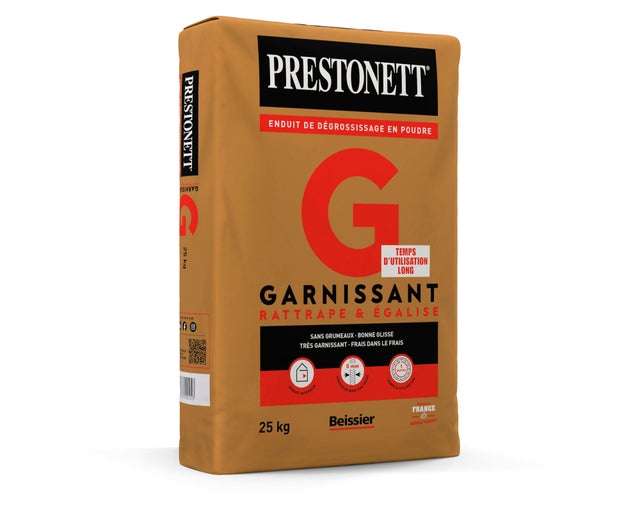 Enduit garnissant en poudre intérieur 25 kg - G PRESTONETT