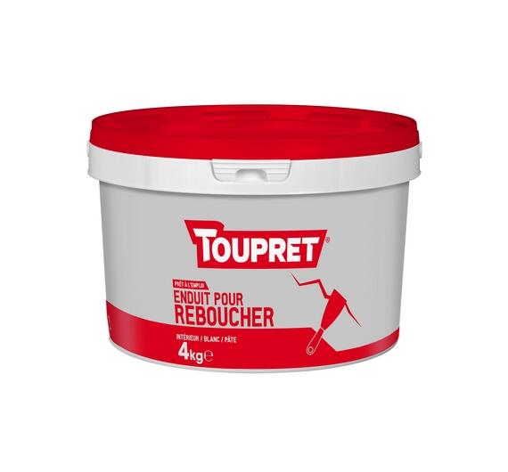 Enduit de rebouchage en pâte intérieur 4 kg - TOUPRET