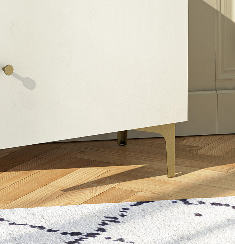 Lot de 2 pieds de meubles métal STANDERS Léo laiton brossé - 2