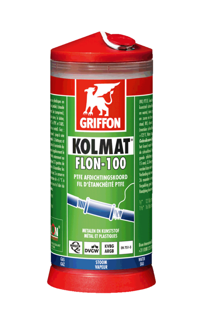Fil PTFE Long.175 m Kolmat Flon-100 - GRIFFON