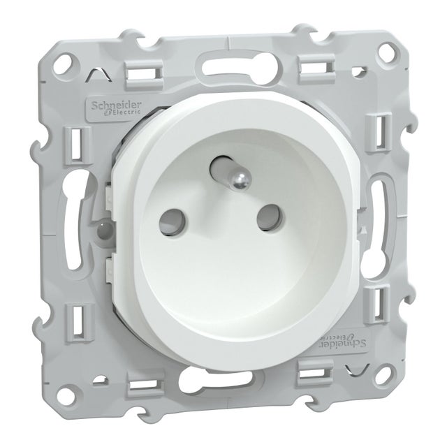 Prise de courant 2P+T OVALIS 2 - SCHNEIDER ELECTRIC