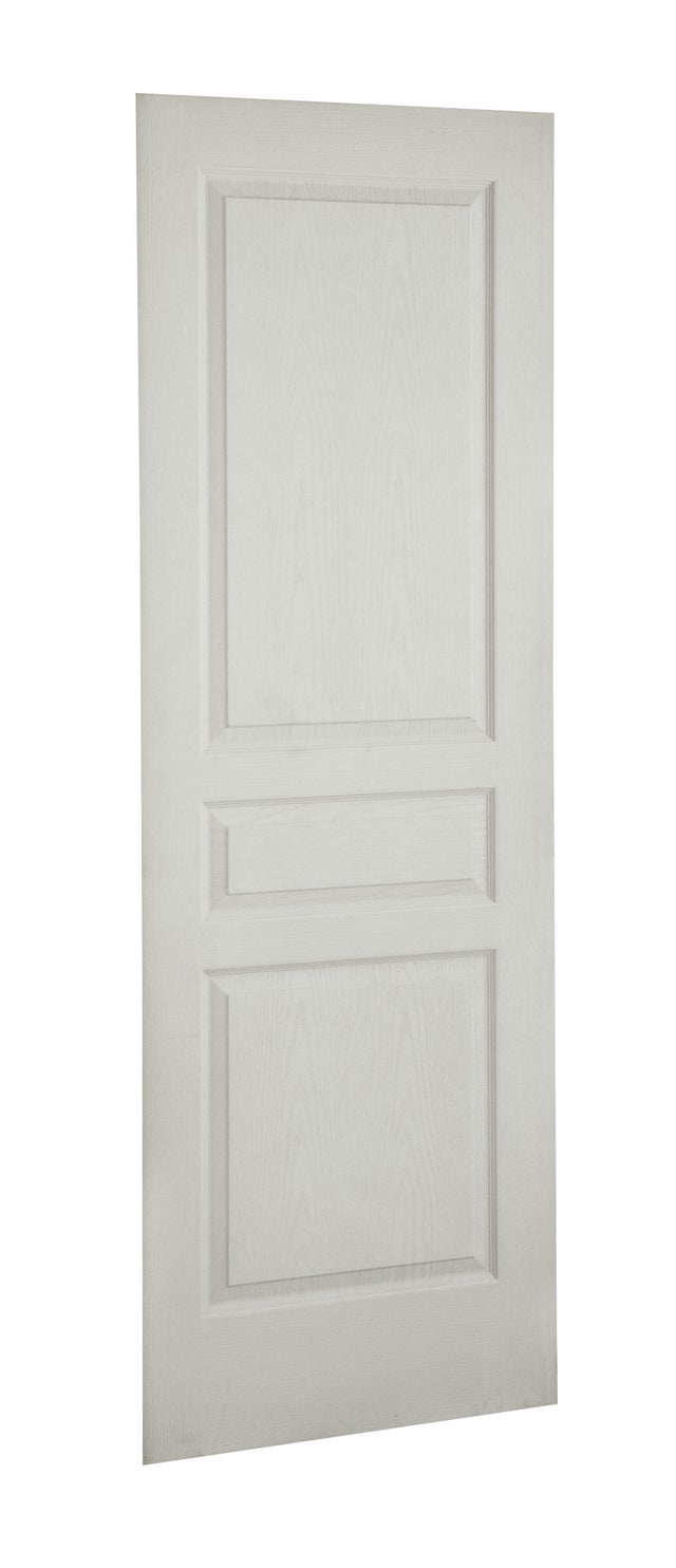 Porte seule postformée prépeinte 3 panneaux H.204 x l.73 cm - CHAUVAT