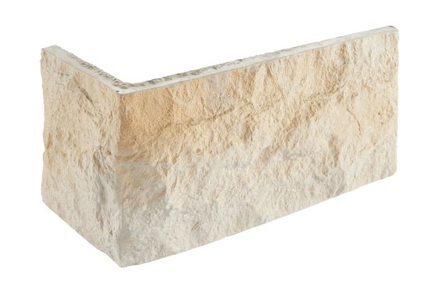 Plaquette de parement béton beige l.13,5 x L.28,3 cm Texas