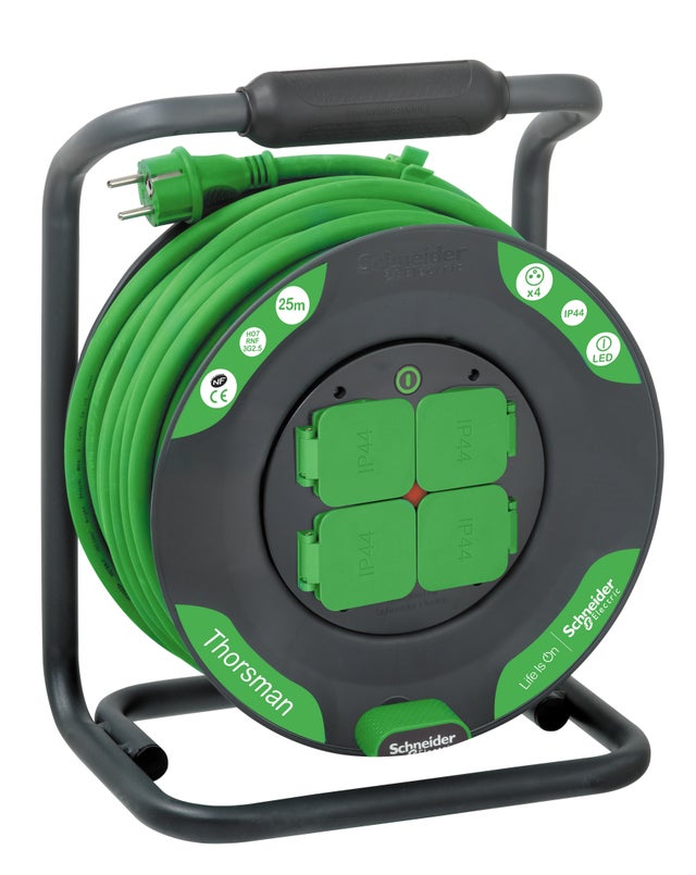 Enrouleur chantier 25 m H07RNF3G2.5 - SCHNEIDER
