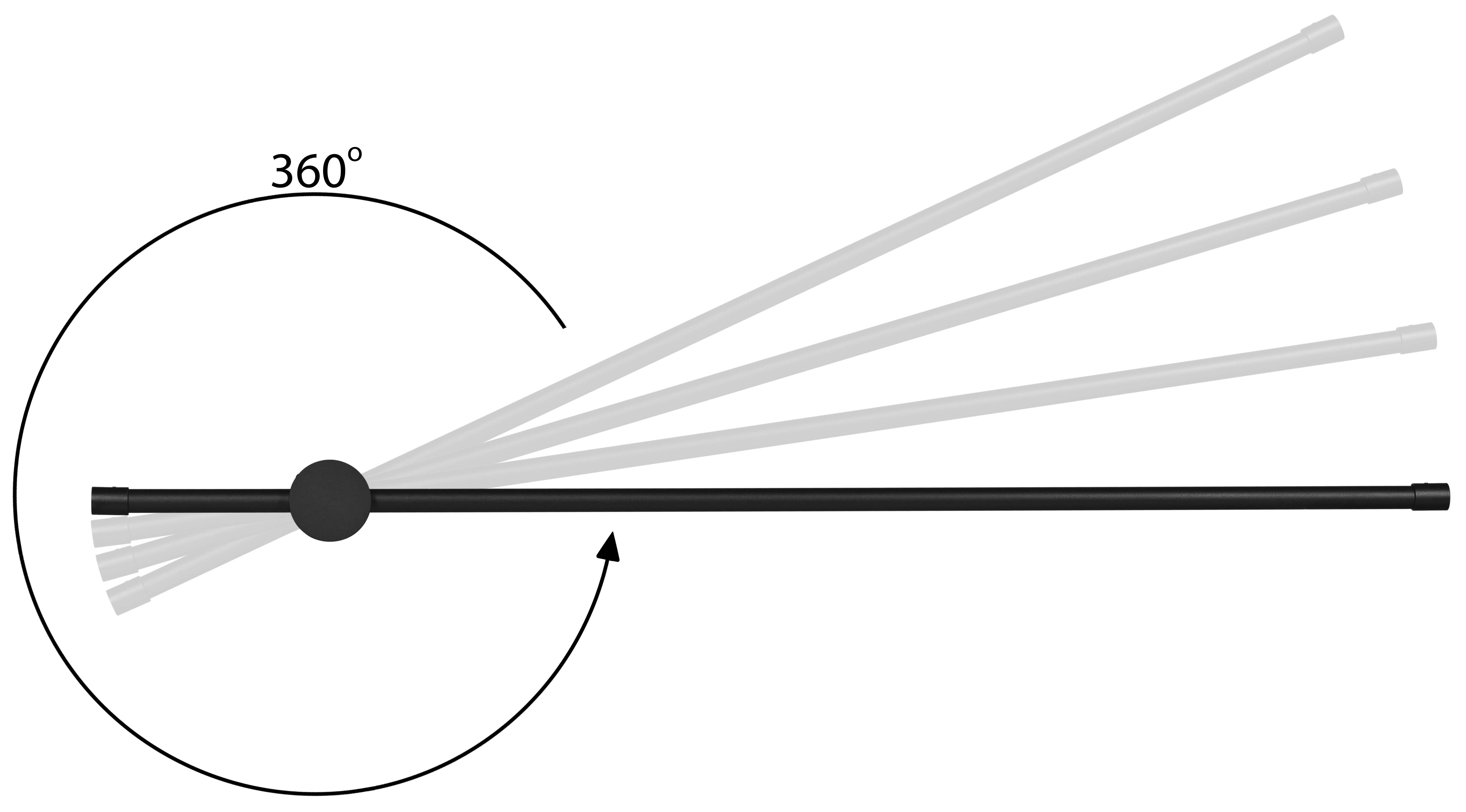 Kinkiet Hilton czarny LED Activejet - 8