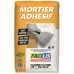 Mortier adhésif en poudre 25 kg - Facilis SEMIN
