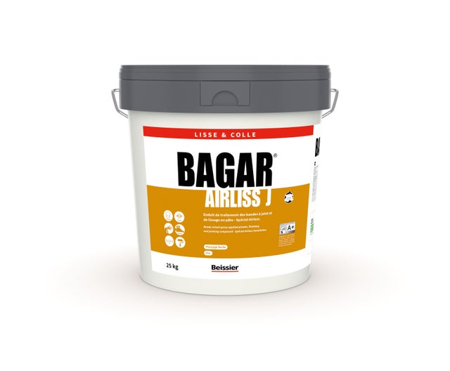 Enduit bande à joint en pâte airless intérieur 25 kg - Airliss J BAGAR