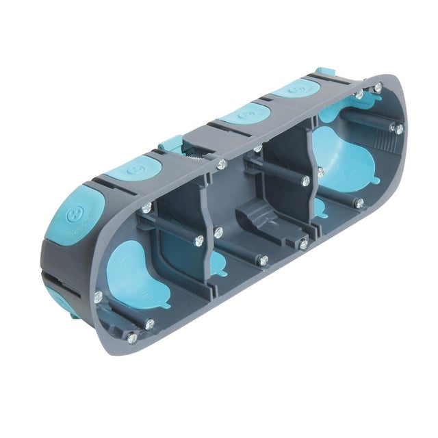 Boîte d'encastrement triple StopAir Diam.67 mm P.40 mm - DEBFLEX