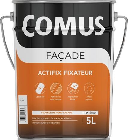 Sous-couche façade extérieure acrylique mat blanc 5 L Actifix - COMUS