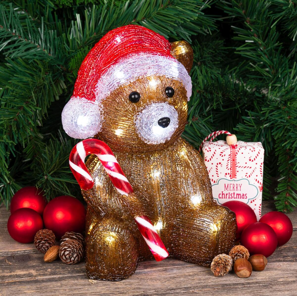 Orso luminoso 32 lampadine led bianco caldo L 0 m x H 24 cm - 2