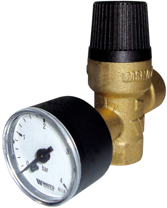 Soupape mano chauffage 3 bar Femelle / Femelle 15 x 21 (1/2