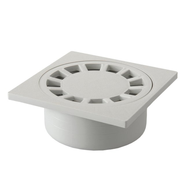 Siphon de cour grise 150 x 150 mm sortie Diam.50 mm PP