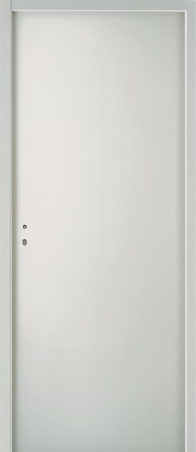 Bloc-porte palière 3 points prépeint Larg.83 cm poussant droit EI30 - 31dB Huiss.66 mm