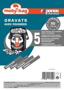 Sac à Gravats Perel 55L - Polypropylène Résistant Avec 2 Poignées