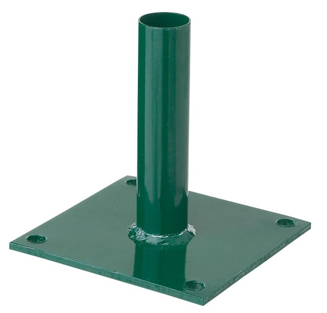 Platine pour poteau rond H.20 x L.12 x l.12 cm