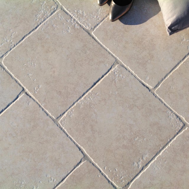 Carrelage sol intérieur effet pierre l.34x L.34cm - Mutine