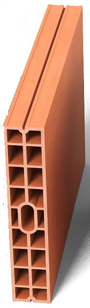 Brique de construction cloison NF l.9.6 x L.66,60 x H.50 cm 