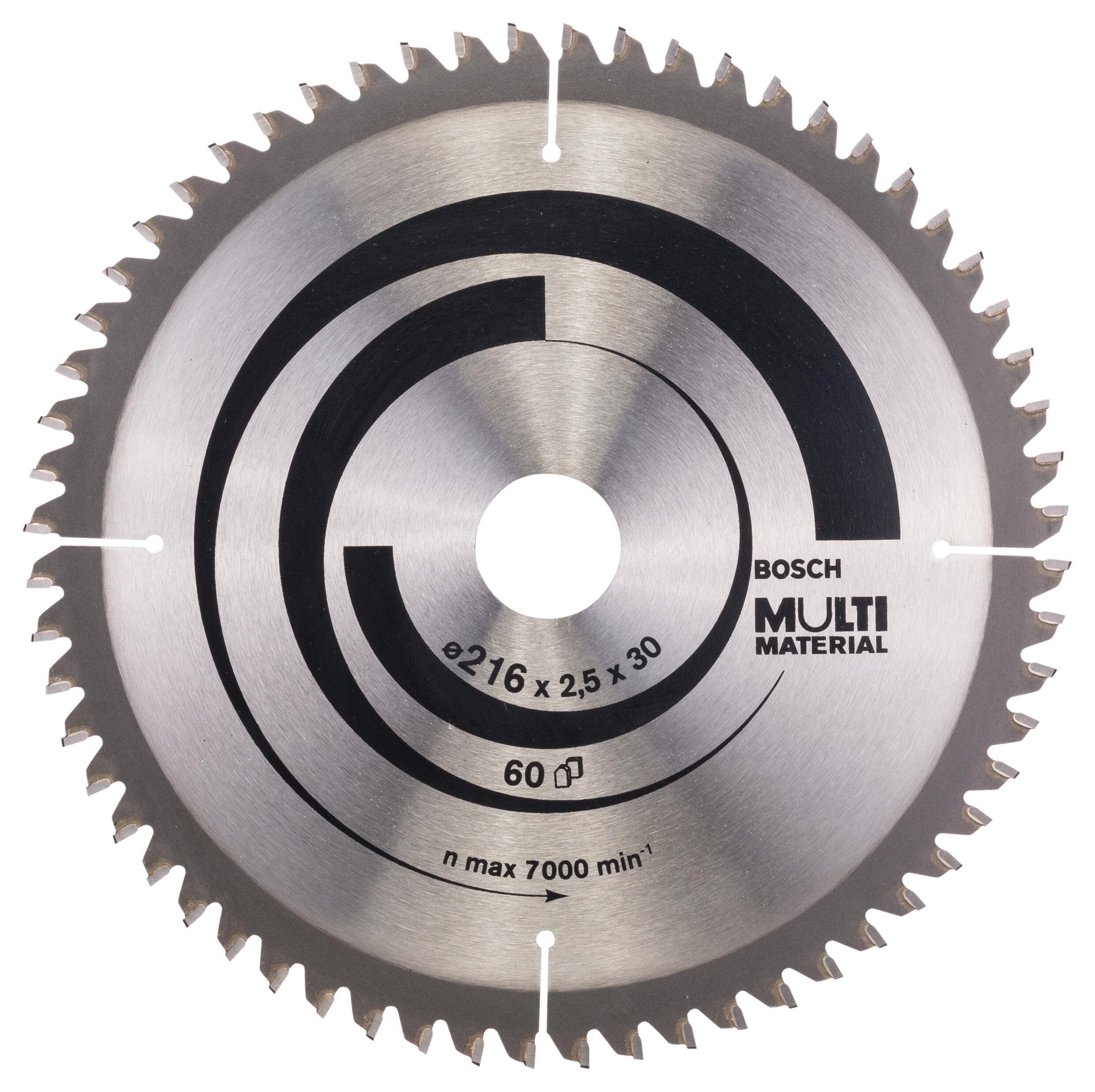 Lame scie circulaire multi matériaux diamètre 216mm 60 dents BOSCH - 3