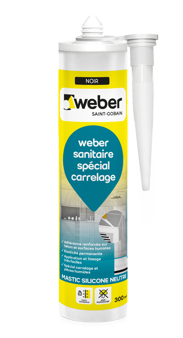 SILICONE NOIR 300ML C07 WEBERSEAL TILE 